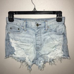 AEO festival hi rise shorties size 00